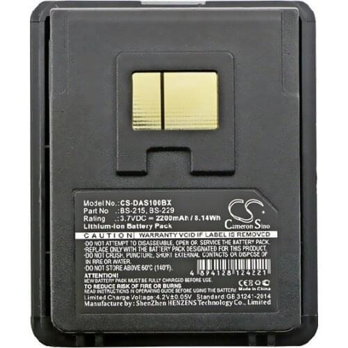 Cameron Sino 2200mAh Battery 127021590, 127021591, 94ACC0054, BS-215, BS-229 for Datalogic Mobile Scorpio