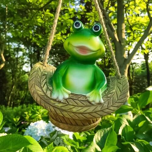 Frog Garden Decoration Outdoor For Country House Home Art Decor garden statues for Pond Lawn Yard Ornaments Backyard Porch Patio