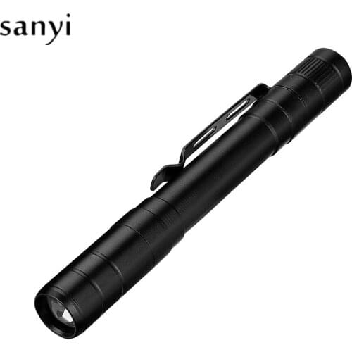 Mini LED UV Flashlight Handheld Pen Light Pocket Torch AAA Battery Operated Mini UV Torch White Light 2 in 1 Flashlight
