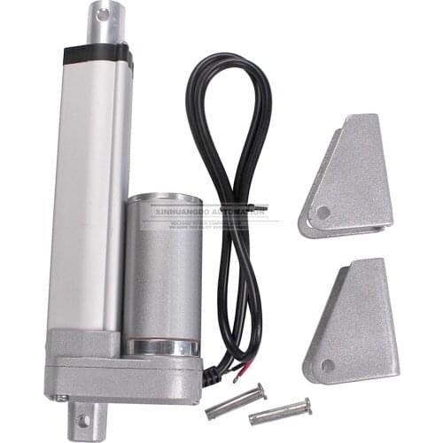 150mm/6inch Stroke Heavy duty DC 12V DC 24V 1500N/330lbs Load Linear Actuator multi-function 6" Electric Motor and brackets