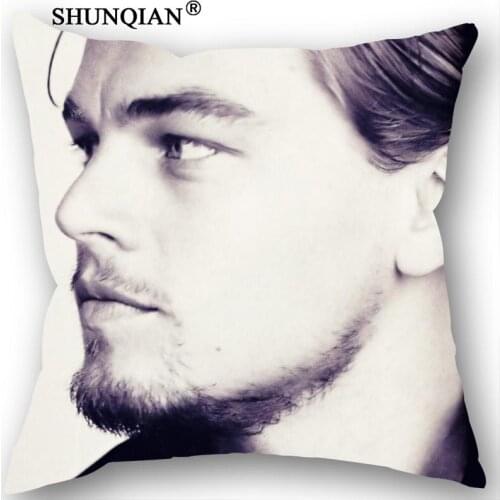 New Nice Leonardo DiCaprio Pillowcase Wedding Decorative Pillow Case Customize Gift For Pillow Cover