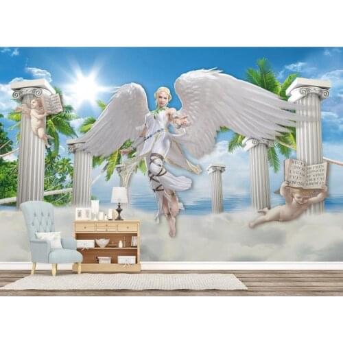 Wallpaper 3D Modern Custom Dream angel beauty 3D Wallpaper For Living Room Bedroom Bar KTV 3D Mural Home Improvement