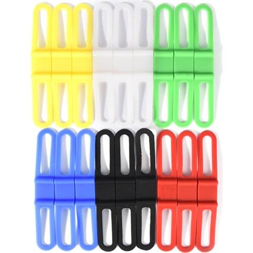 3PCs Bike Light Handlebar Silicone Strap Bicycle Light Mount Flashlight Phone Fixing Bands Elastic Bandage Holder Accessories