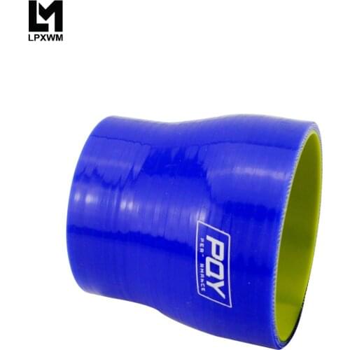 Blue&yellow 2.48\"-3\" 63mm-76mm Silicone Hose Straight Reducer Joiner Coupling SH250300