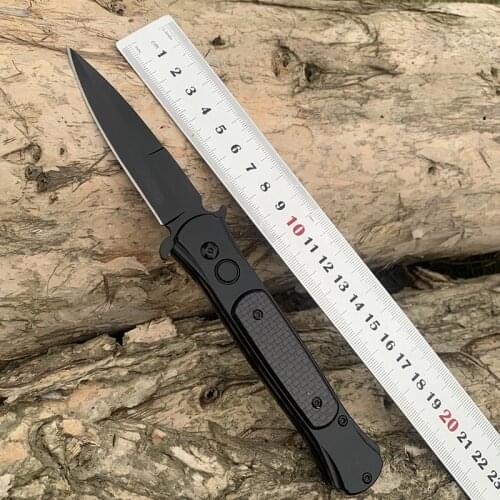 Knife 440C black folding blade carbon fiber handle Pocket Knives Utility Outdoor Survival Camping EDC Tools Self Defense Knifes