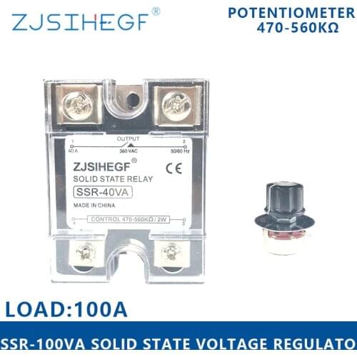 SSR-120VA Voltage Regulator 120A Solid State Relay 500/560 KΩ For Temperature Controller