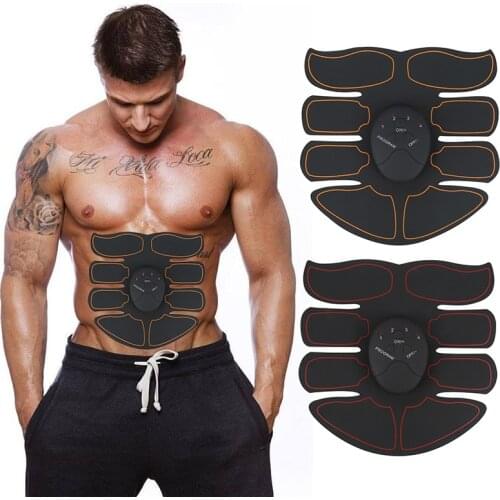 Muscle Stimulator Trainer Remote Control Abdominal Smart Body Fitness Abs Weight Loss Stickers Body Slimming Belt Unisex TSLM1
