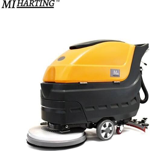 Wash and Vacuum in One Walk Behind Scrubber for Garage Use