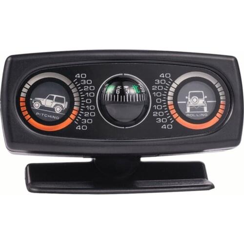 Decoration Inclinometer Compass Decoration Car Accessories Inclination Tool Level Wave Instrument For Off-road Vehicles