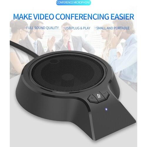 USB Conference Computer PC Laptop Microphone with Mic Video Meeting,Plug & Play,Compact Design