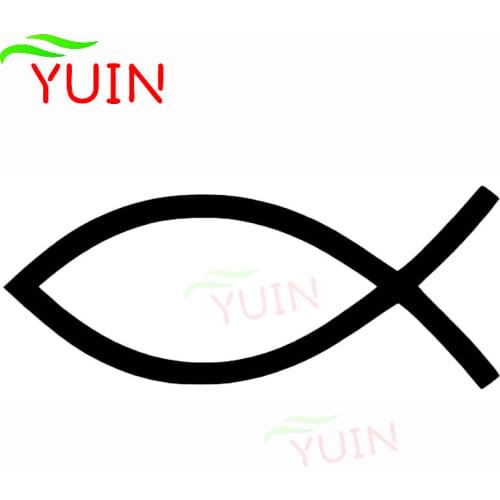 Creativity JESUS FISH Car Sticker Fashion Style Auto Styling PVC Window Decoration Motorcycle Accessories Waterproof Decal