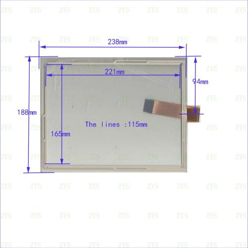 ZhiYuSun 238*188mm 8Wire Resistive TouchScreen Panel Digitizer 238*188