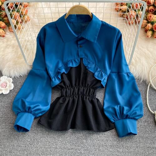 Голубые блузки ZVAQS China At AliExpress