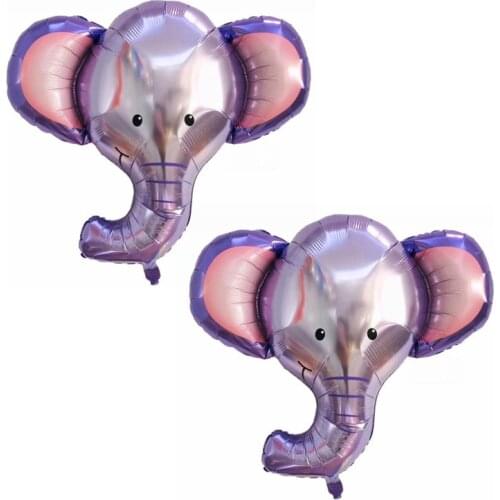 1Set Foil Jungle Animal Balloons Tiger Lion Monkey Zebra Giraffe Elephant Baby Shower Children Happy Birthday Party Decoration