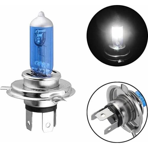 1pcs 55W H4 Xenon Light Bulbs Ultra Bright Car Headlight Xenon 12V Headlamp Super Car Car Halogen Bulb White Light Accessor B9P2