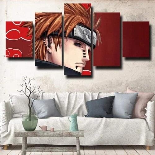 5 Piece Wall Art Canvas Anime Manga Pictures Ninja Figure Modern Posters And Prints Home Bedroom The Wall Decoration Paintings