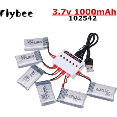 3.7V 1000mAh 102542 Lipo Battery for Syma X5HC X5HW X5UW X5UC RC Quadcopter Drone Spare Part