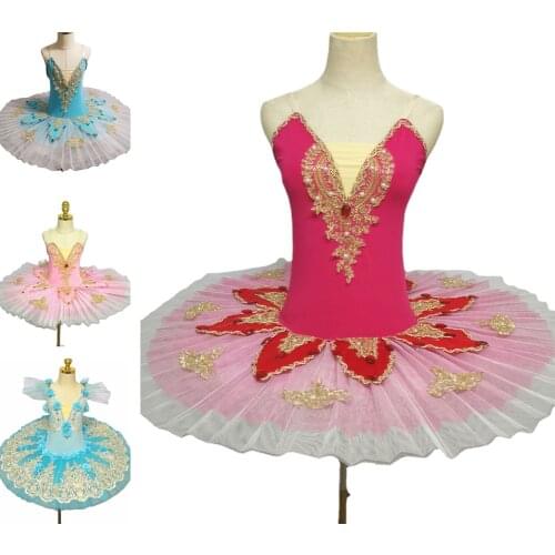 Pink petal skirt fluffy yarn girl TUTU skirt performance clothing dance performance clothing group organization performance