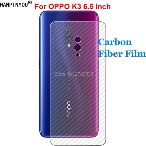 For OPPO K3 6.4" 3D Anti-fingerprint Anti-Scratch Ultra Thin Carbon Fiber Back Film Rear Screen Protector (Not Tempered Glass)