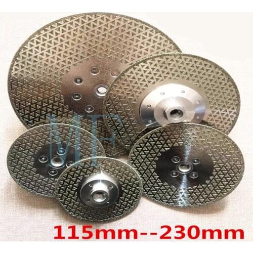 Flanged Double-Sided Blade Diamond Grinding Wheel Cutting Blade Disc Grinder for Porcelain Tile Granite Marble Cutter Sharpener