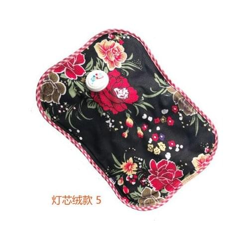 Free shipping New design Hand and feet warming Corduroy Charging Electric Hot-water bag hot water bottle without water filling