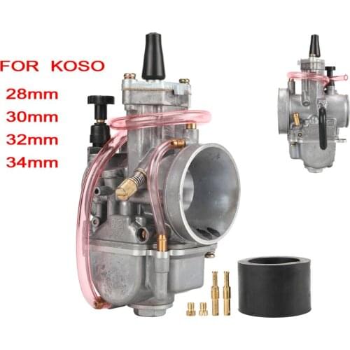 Motorcycle Carburetor Carburador With Power Jet For KOSO PWK 28 30 32 34mm Dirt Bike ATV Off Road Scooter DIO JOG CR 2T 4T Carb