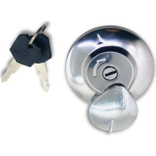 Yecnecty CNC Aluminum Motorcycle Fuel Tank Cap With 2 Keys Motorbike Gas Tank Cover For Honda Steed 400 600 CA250 Magna 250