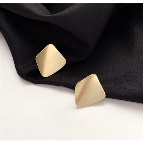 Matte Irregular Big Earrings for Women Indian Jewelry