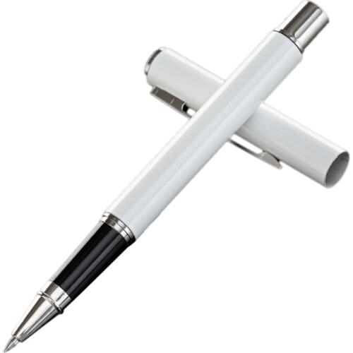 Retro Metal Gel Pen Refillable Black Inks Pen Birthday Gift for Adults Business