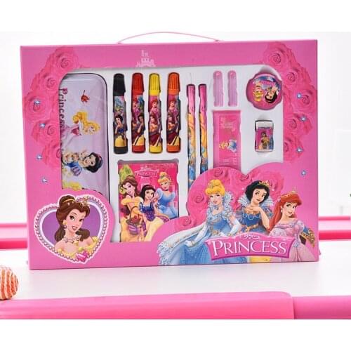 13-piece set Disney Mickey watercolor pen set cartoon stationery box notebook pencils and other school supplies set gifts