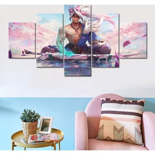 UNFrame Video Game Poster Pink anime character Artwork Painting Home Decor Canvas Art Wall Picture for Playroom Decor Nice Gift