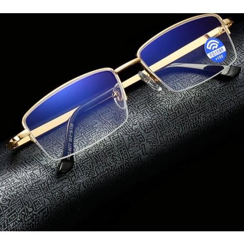 Alloy Blu Light Blocking Coating Fashion Red Women Luxury Reading Glasses +0.75 +1 +1.25 +1.5 +1.75 +2 +2.25 +2.5 +2.75 +3 to +4