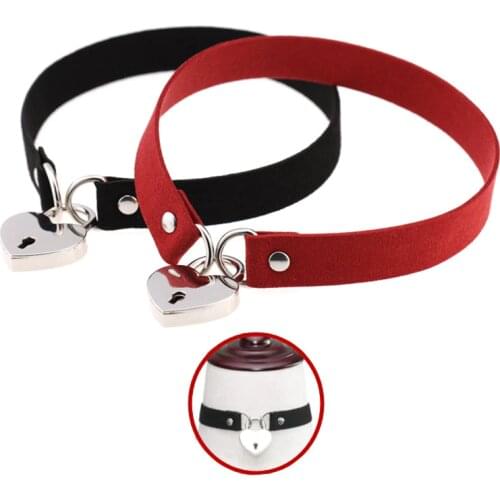 Fetish Dog Slave Bondage Neck Collar PU Leather Punk Rivets Necklace BDSM Bondage Restraints Sex Collar Women Erotic Accessories