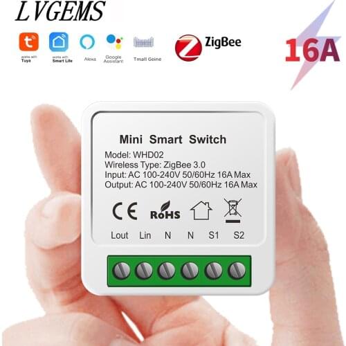 Tuya Zigbee Smart Home Automation Switch Works With Smart Gateway supports Google Home Alexa Voice control APP Timing