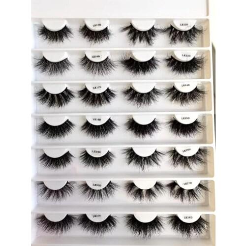 Fluffy Mink Fake Lashes Handmade 3D Mink Natural Long Lashes Soft Wispy Volume Lashes Soft False Eyelashes Makeup Lashes