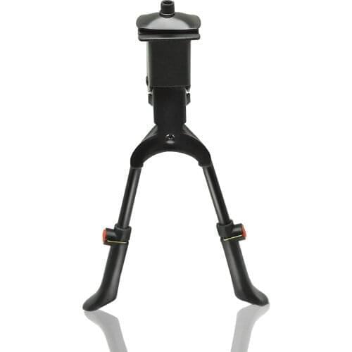 Adjustable Double Leg Bike Kickstand Middle Bicycle Suppot Folding Bike repair Stand For 26-29' inch MTB/Folding/Road Bikes