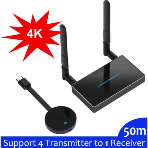 50M 5G 4K Wireless Transmission Transmitter Receiver HDMI Extender Multi Devices Screen Mirroring Switch for PS4 PC Phone To TV