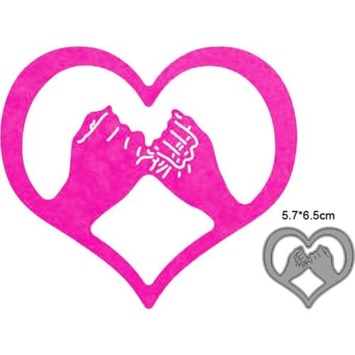 Heart Love Gesture New 2021 Metal Cutting Dies for DIY Scrapbooking Paper and Card Making Decorative Embossing Dies Craft dies