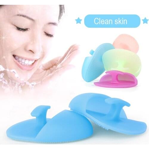 Silicone Face Cleansing Brush Facial Deep Pore Skin Care Scrub Cleanser Tool New Mini Beauty Soft Deep Cleaning Exfoliator