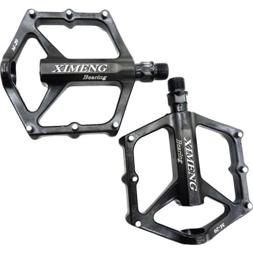 XIMENG Mountain bike bearing pedal Road bike CNC aluminum alloy DU+ bearing steel shaft core anti-skid screw ultra-light pedal