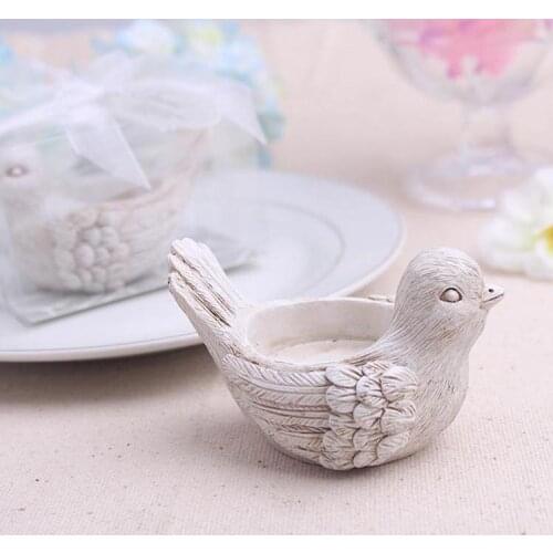 Wedding Favors "Songbird" Tea light Candle Holder Love Bird Tealight Holder 100pcs FREE SHIPPING(comes without the candle)SN1436