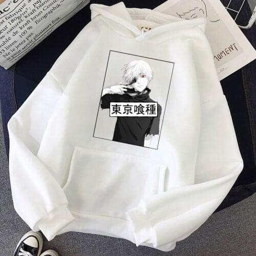 Anime Tokyo Ghoul Hoodies Sweatshirt Men/women Unisex Cool Boy Print Streetwear Warm Loose Casual Fashion Student Basic Hooded