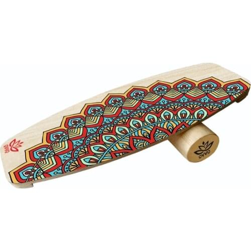 Wooden Balance Board Yoga Twisting Fitness Balance Plate Core Workout For Abdominal Waist Legs Muscles Of Roller- Board Balancing