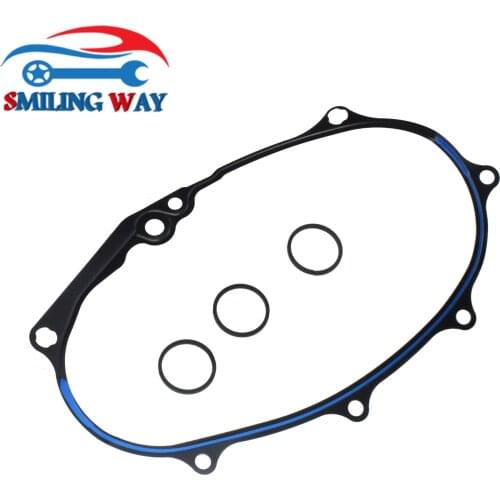 Camshaft Adjuster Housing Timing Cover Gasket 06D103121B + Oil Control Seal Rings 06F198107A For Audi VW A3 A4 A6 TT EOS Passat