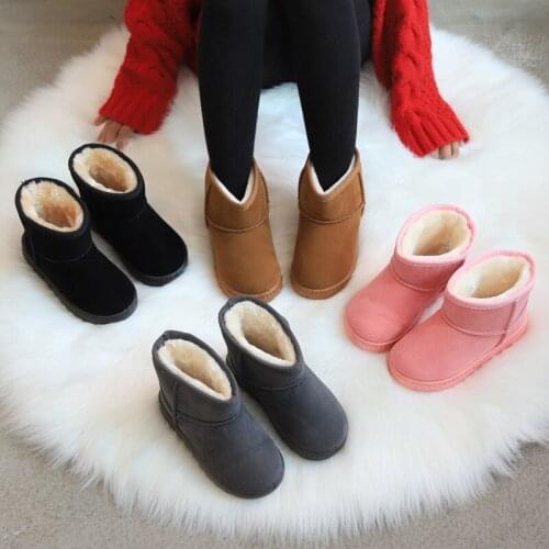 2020 Winter Shoes for Girls Plush Toddler Boy Boots Kids Keeping Warm Snow Boots Children Shoes Girls PU Snow Boots