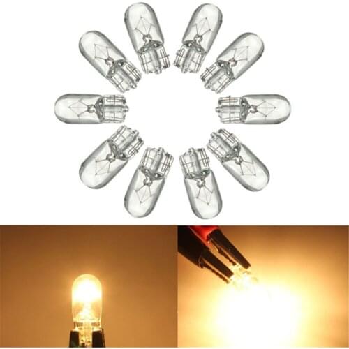 10pcs DC 56V 3W T10 501 194 158 W5W W3W 194 158 Clear Wedges Car Light Source Work Lights Halogen Lamp