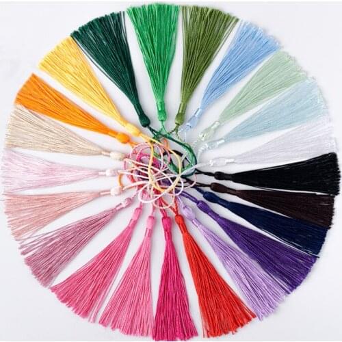 100pcs/Pack Silk Tassel Fringe brush Sewing accessories tassel fringe Trim tassel pendant for curtains jewelry DIY Home Decor