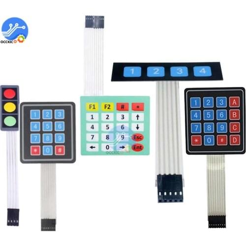 1x3 1x6 4X5 1X4 4X3 4X4 Key Matrix Array Matrix Keyboard Membrane Switch Keypad For Arduino 1*3 1*6 4*5 1*4 4*3 4*4
