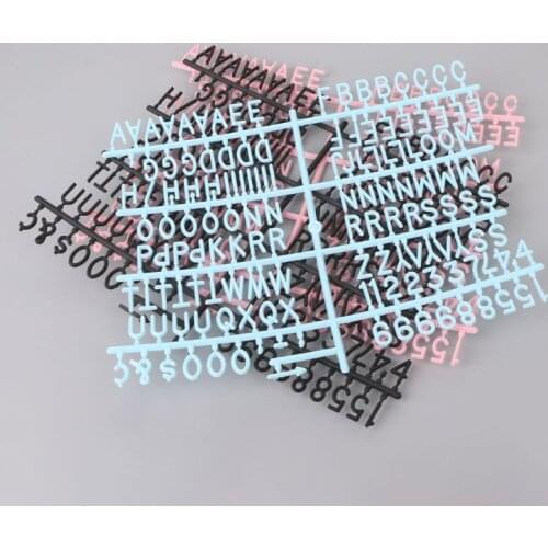 2Pcs Characters For Felt Letter Board 290 Piece Numbers For Changeable Letter Board black color