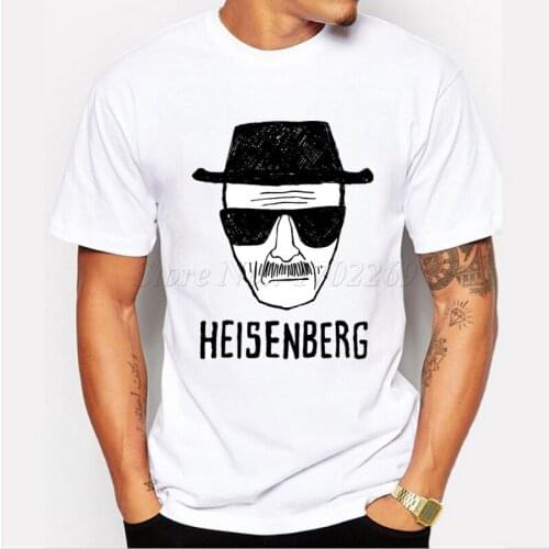 2018 Mens Fashion Breaking Bad T Shirt Heisenberg 3D Printed shirt Walt White Short Sleeve Tee Hipster Hot Sale Tops